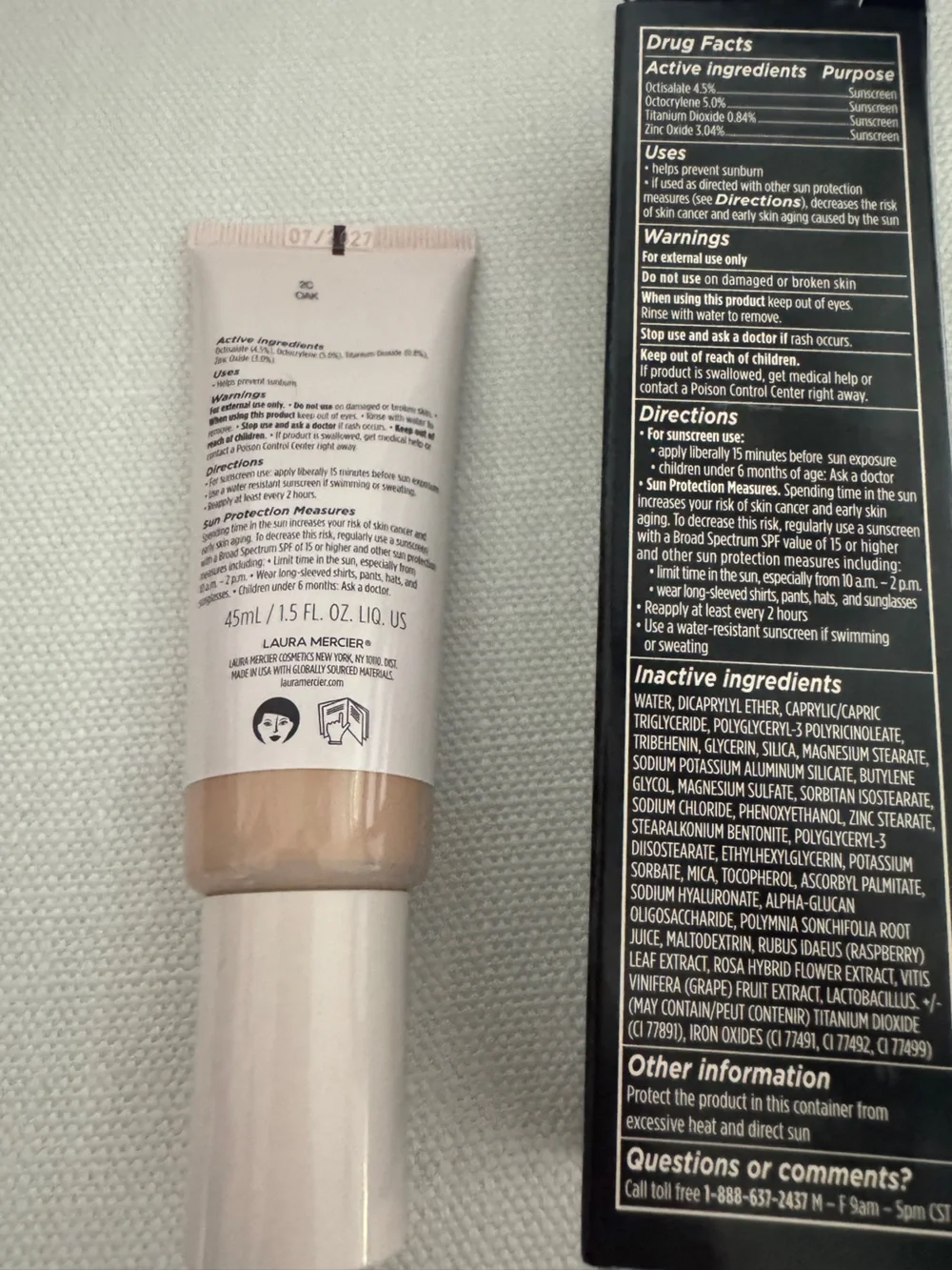 Laura Mercier Tinted Moisturizer Natural Dewy Oak 2C, 1.5 oz
